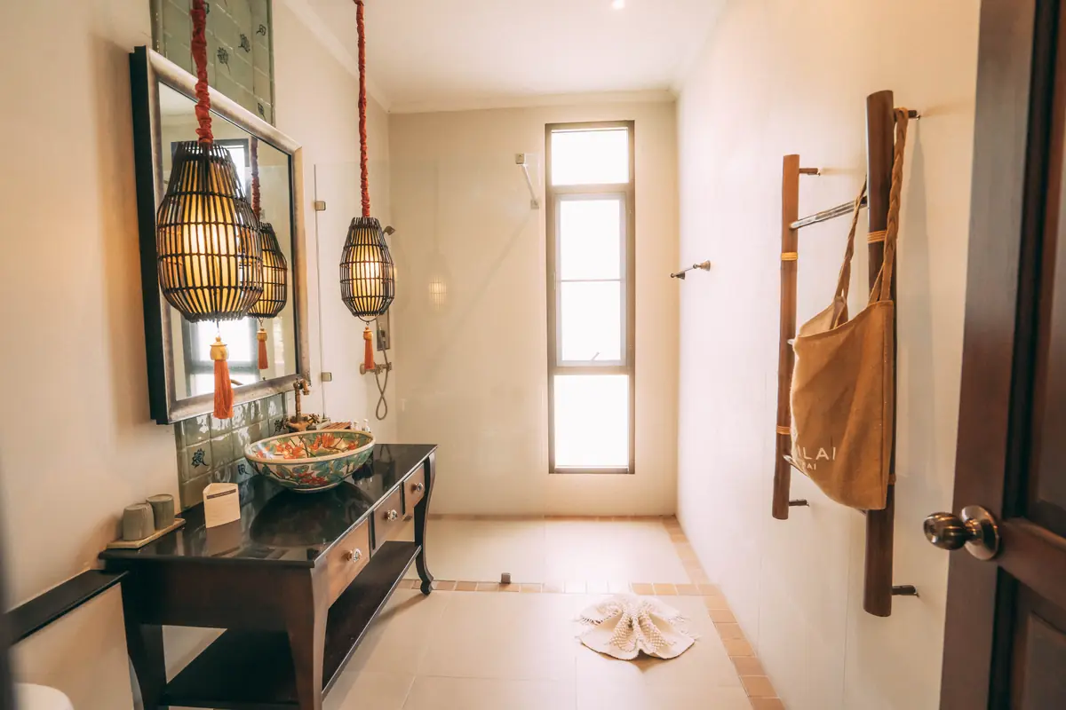 Superior Room hand-made tile bathroom
